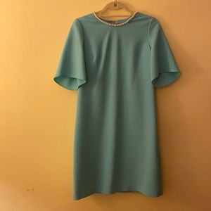 Karl Lagerfeld baby blue dress with pearls